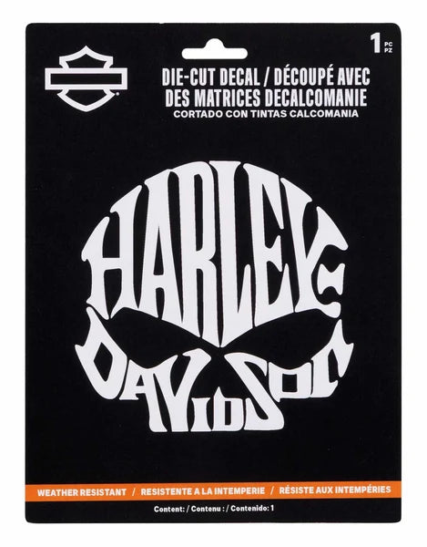 Harley-Davidson® Die Cut Willie G Skull 6'x8 Decal