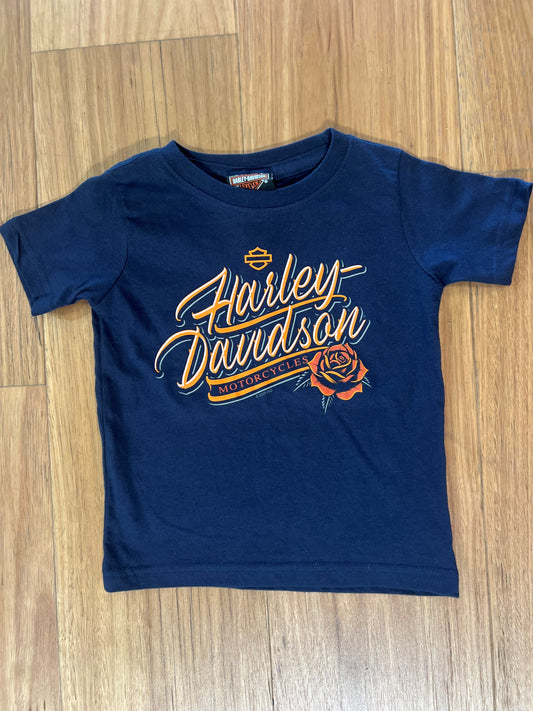 Harley-Davidson® Floret Navy Kids Tee