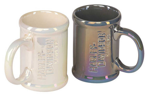 Harley-Davidson® Motor Co. Lusterware Ceramic Coffee Mug Set