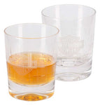 Harley-Davidson® Crystal Double Old Fashion Set, Frosted Logos, Set of Two 12 oz