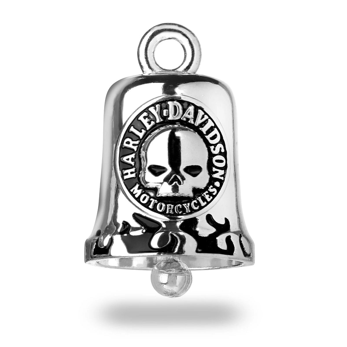 Harley-Davidson® Classic Willie G Skull with Black Flames Ride Bell