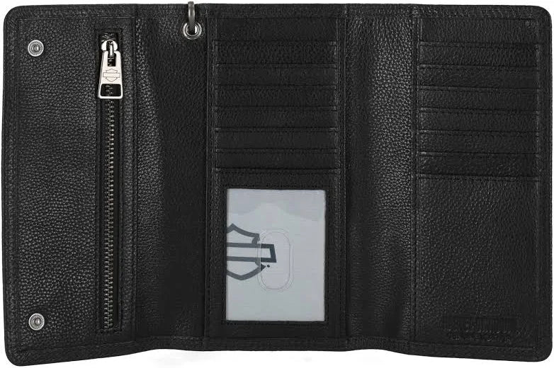 Harley-Davidson® Open Bar & Shield Trucker Chain Wallet