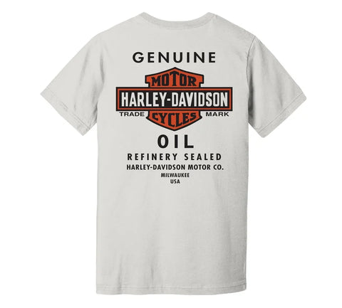 Harley-Davidson® Men's Oil Can Tee - Cloud Dancer