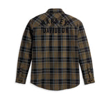 Harley-Davidson® Men's Staple Shirt - Olive Plaid