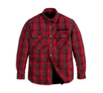 Harley-Davidson® Men's Operative Riding Shirt Jacket - Red Plaid