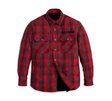 Harley-Davidson® Men's Operative Riding Shirt Jacket - Red Plaid