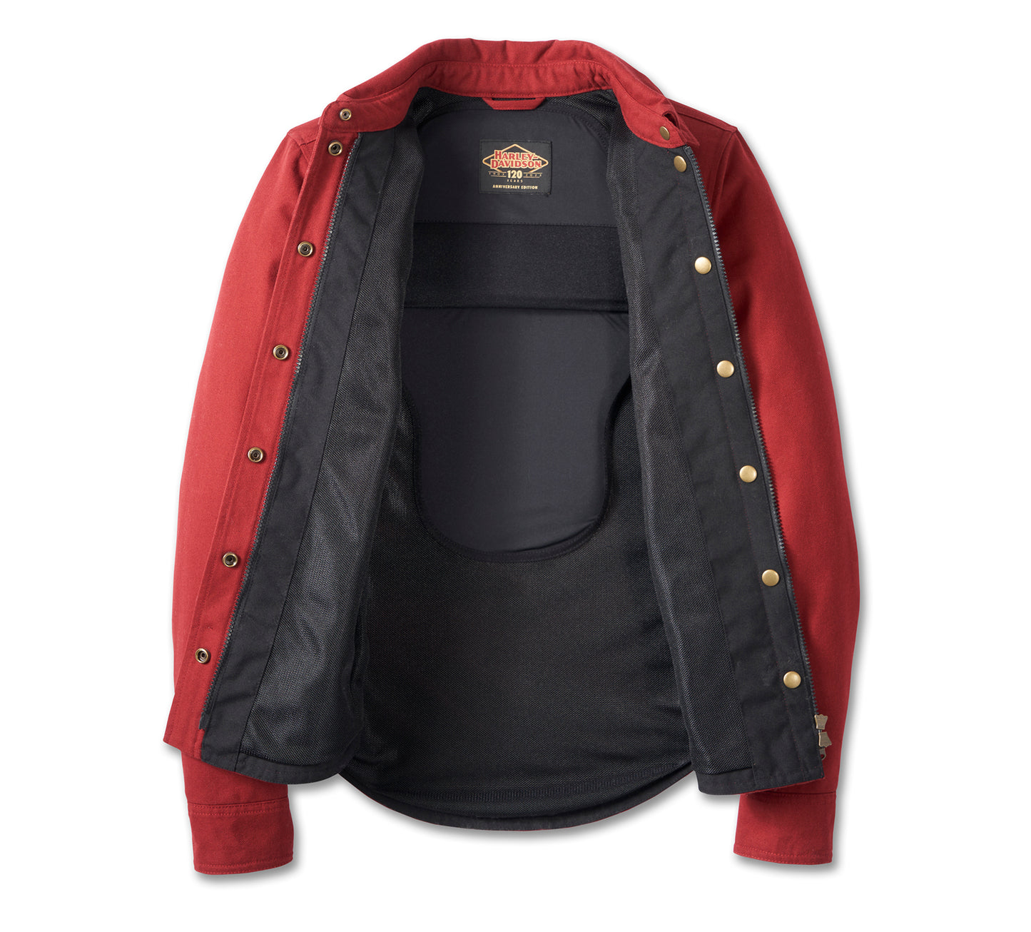 Harley-Davidson® Women's 120th Anniversary Operative Riding Shirt Jacket - Merlot