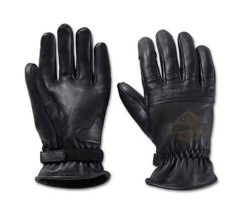 Harley-Davidson® Men's Helm Leather Work Style Riding Gloves