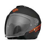 Harley-Davidson Maywood II Sun Shield H33 3/4 Helmet Orange / Black