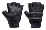 Harley-Davidson® Centerline Reflective Fingerless Leather Gloves