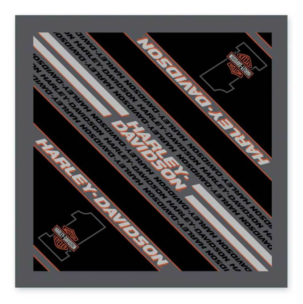 Harley-Davidson® Men's #1 Bar & Shield Bandana - Black & Gray