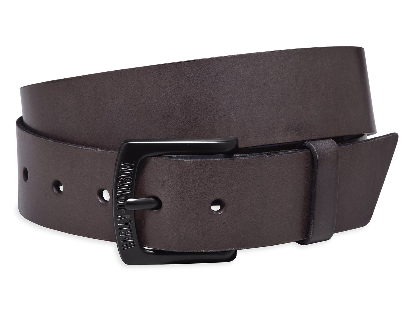 Harley-Davidson® Brown with Matte Black Buckle Belt