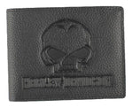 Harley-Davidson® Mens Emboss Willie G Skull Leather Billfold Wallet