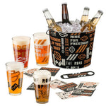 Harley-Davidson® Let's Ride Party Silhouette Bar & Shield Bucket Set