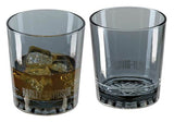 Harley-Davidson® Frosted H-D 12oz. Double Old Fashioned Set - Smoke Grey