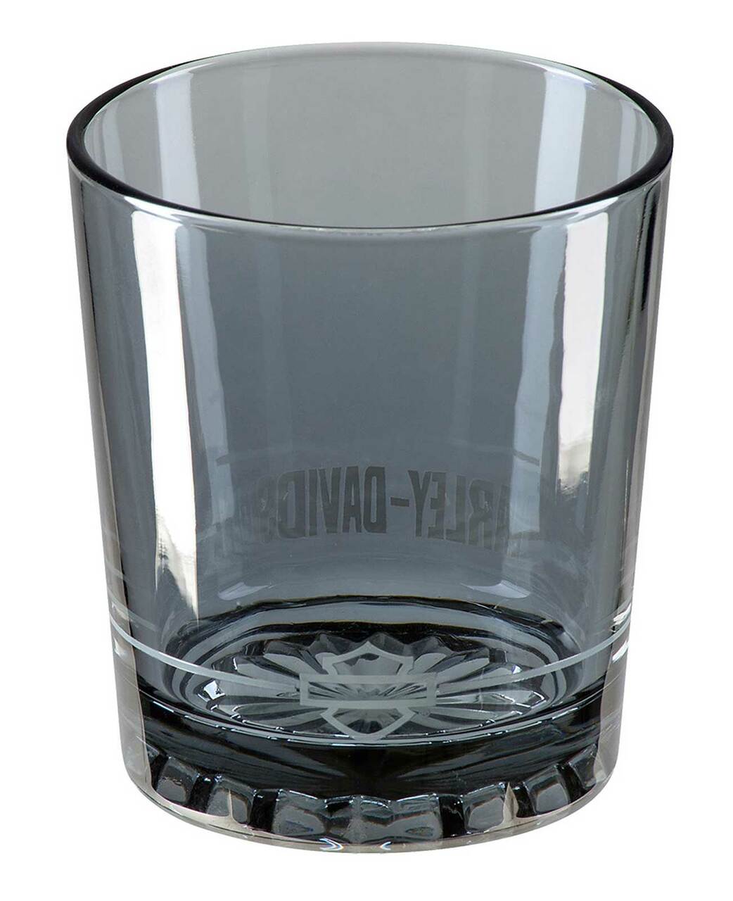 Harley-Davidson® Frosted H-D 12oz. Double Old Fashioned Set - Smoke Grey