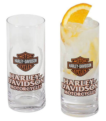 Harley-Davidson® Motorcycles Bar & Shield Highball Glass Set