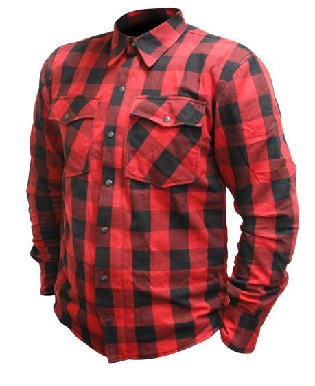Rjays Regiment Kevlar Lined Riding Shirt Flannel Red/Black