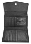 Harley-Davidson® Womens Ombre Effect 7 in. Leather Clutch Wallet - Gray & Black