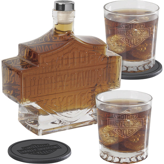 Harley-Davidson® Bar & Shield Logo Decanter Set